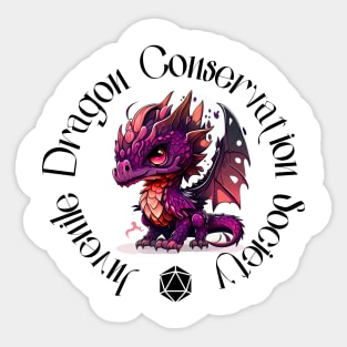 DND Juvenile Dragon Conservation Society Sticker